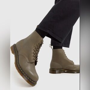 Dr Martens 1460 Olive Green Combat Boots